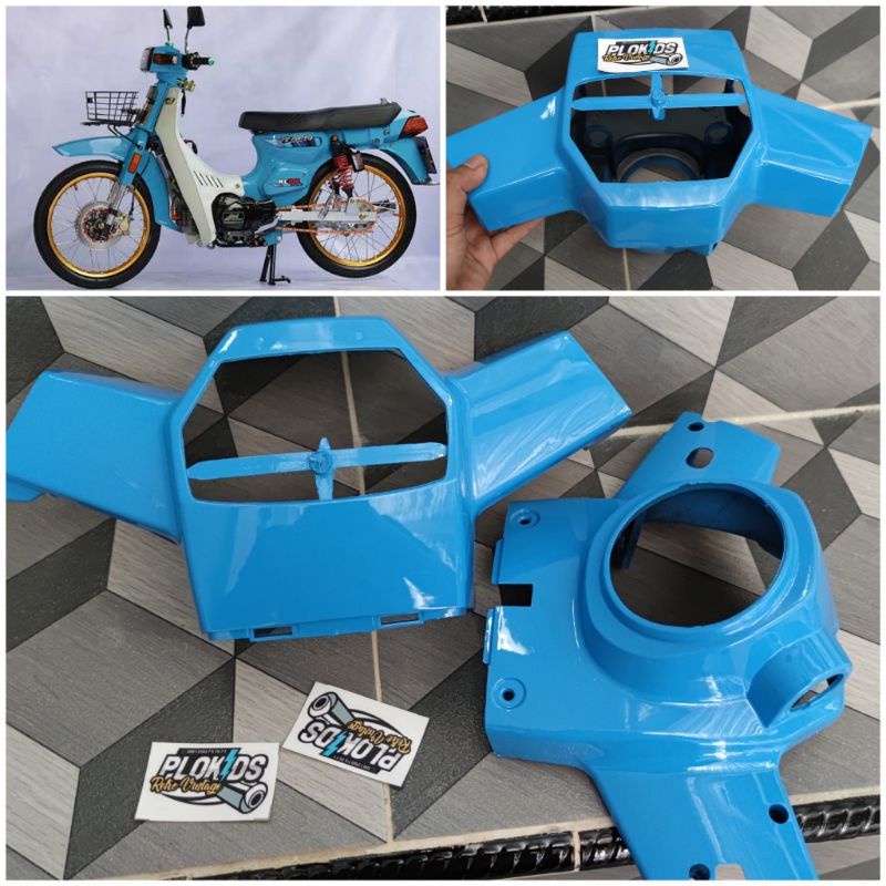 Jual TOTOK BATOK ATAS BAWAH SUZUKI RC 100 BRAVO WARNA BIRU | Shopee