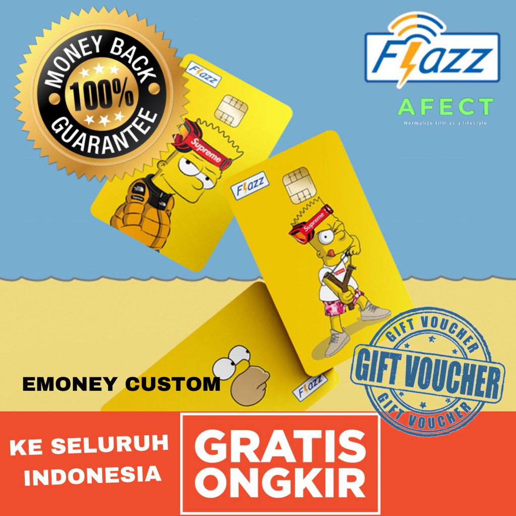 Jual KARTU E-MONEY CUSTOM PRINT 2 SISI | Shopee Indonesia