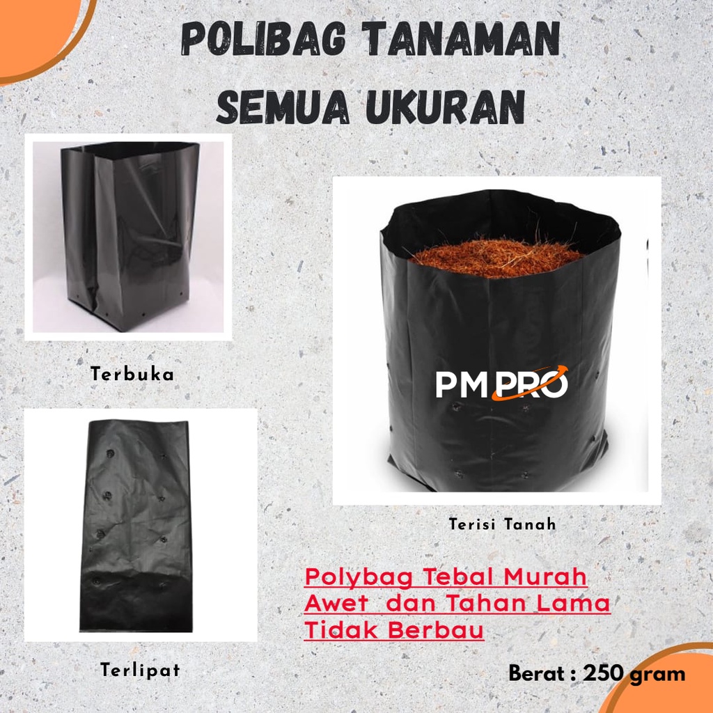 Jual Plastik Polybag Semai Bibit Tanaman Gram Berbagai Ukuran Polibag Polibeg Polibek Murah