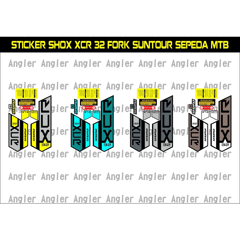 Jual Sticker Fork SHOCK SR SUNTOUR XCR 32 FORK SEPEDA MTB | Shopee ...