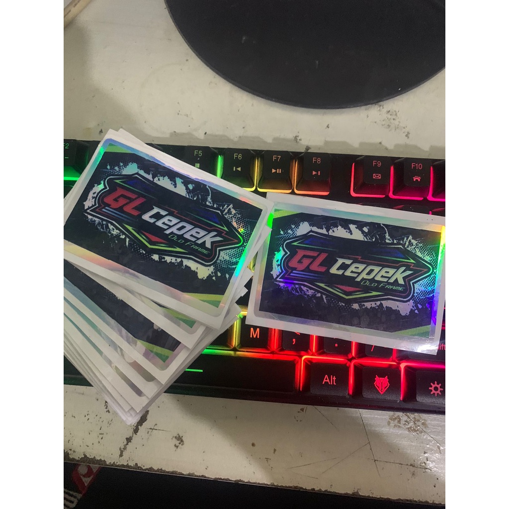 Jual Stiker Gl Cepek Hologram Princut Cutting Uv Shopee Indonesia