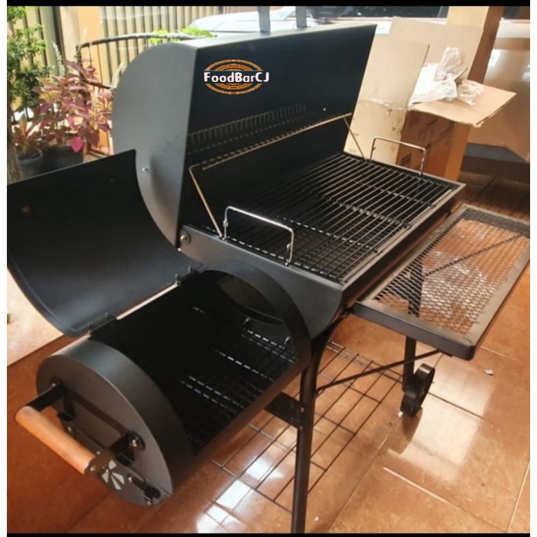 Jual BBQ Horizontal Offset Smoker FoodBarCJ Alat Daging Asap Factory ...