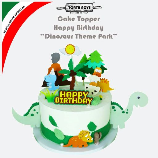 Jual [cod] Cake Topper Dinosaurus Dino Dinosaur Jurassic World Cake Topper Happy Birthday