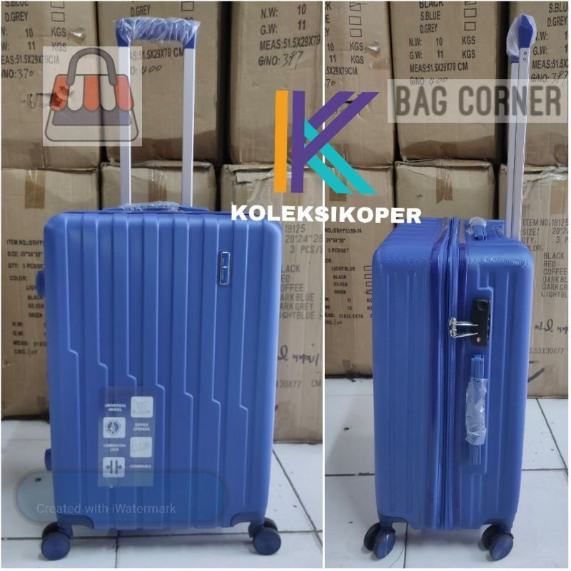 Jual BagCorner - Koper Original Polo Classic Polycarbonate Biru ...