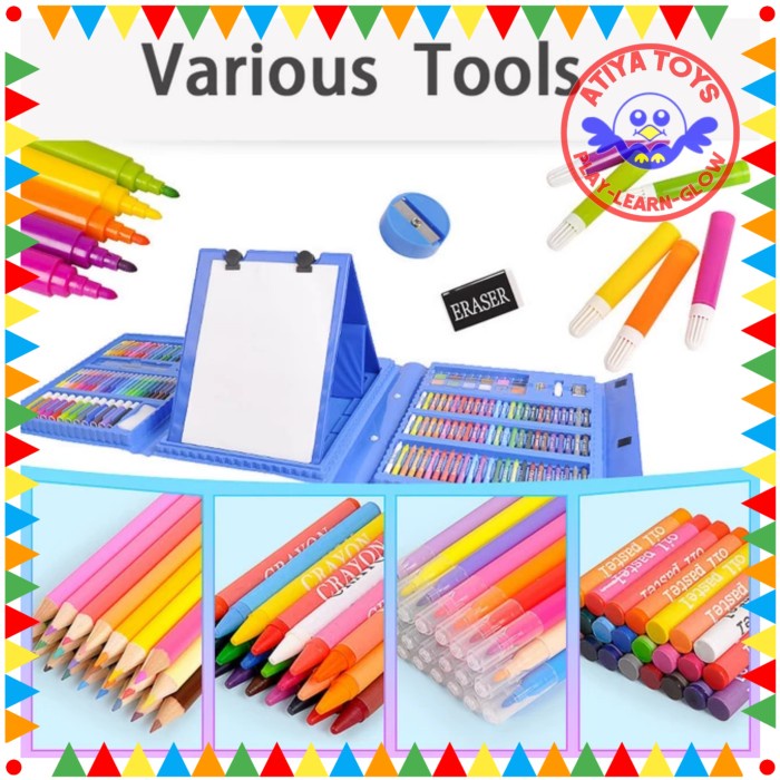 Jual ALAT GAMBAR LUKIS MENGGAMBAR MEWARNAI MELUKIS ANAK DRAW PAINTING