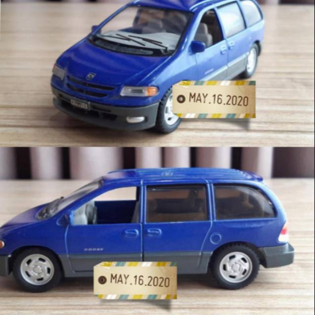 Jual KINSMART DODGE CARAVAN BLUE SKALA 1 32 Shopee Indonesia