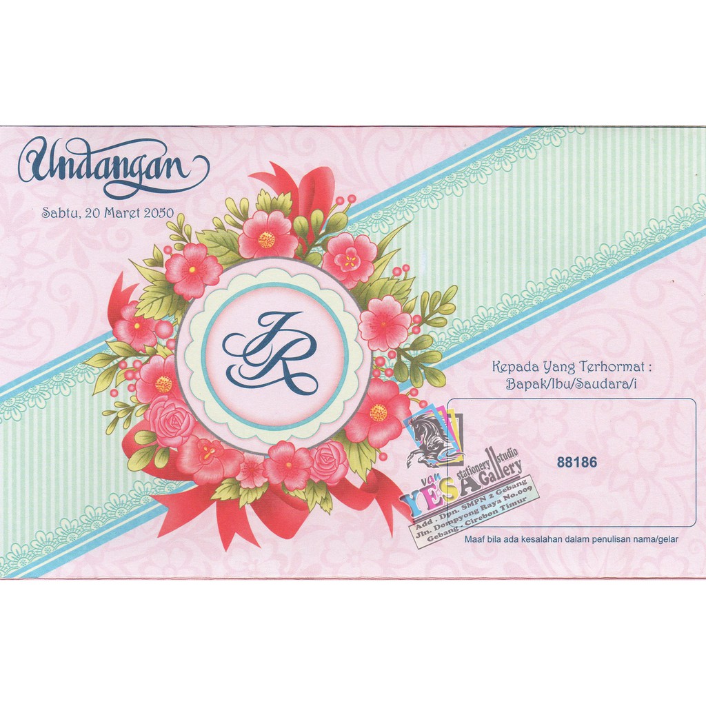 Jual cetak undangan 88186 | Shopee Indonesia