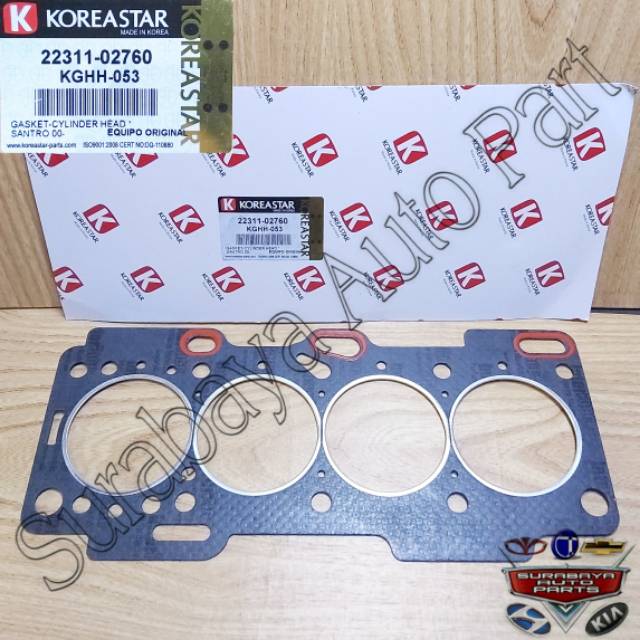 Jual Gasket Cylinder Head Kia Picanto Old Paking Kop Packing Head ...