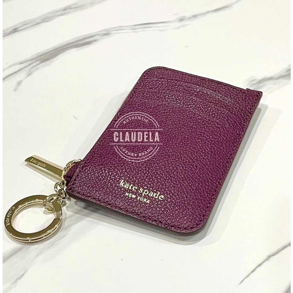 国内 Kate Spade Margaux Zip Card Holderカード鍵入れ PWRU7159 Kate Spade Margaux Zip Card Holder Key Case Leather Wallet