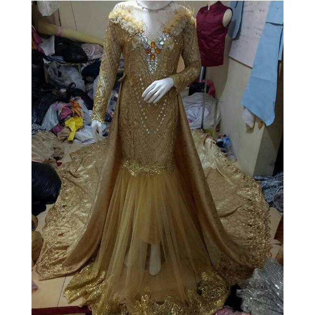 Baju nikah gold hotsell