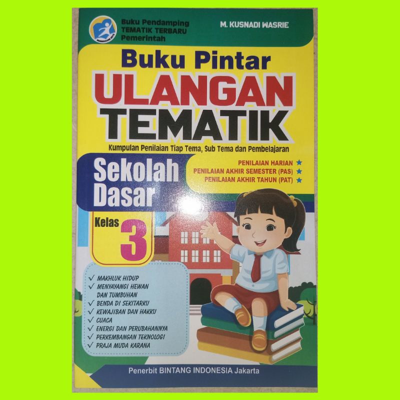 Jual Buku pintar ulangan Tematik untuk anak SD kelas 3 (buku pendamping ...