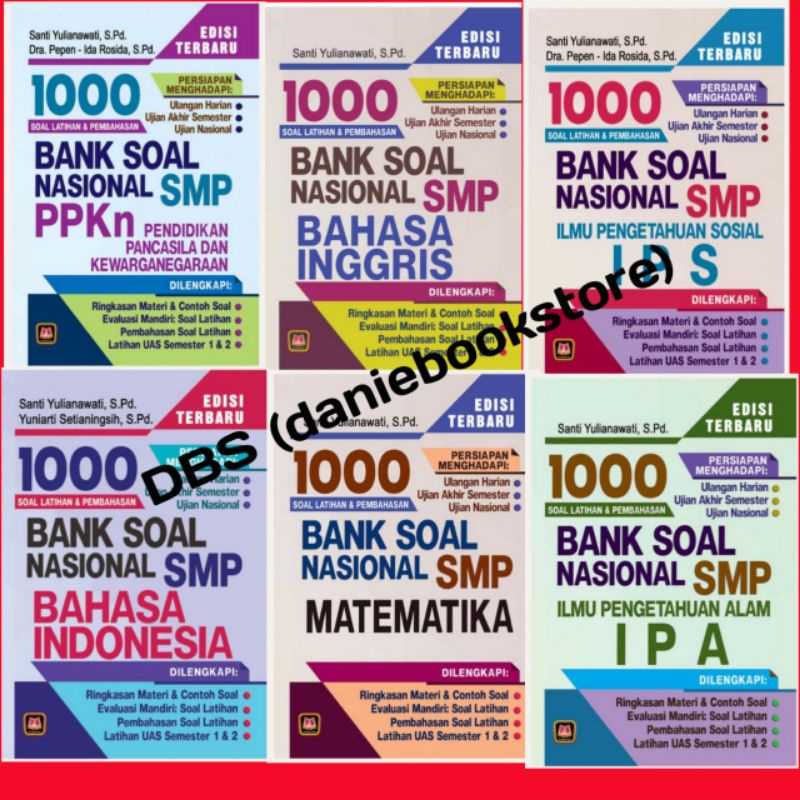 Jual BUKU KUMPULAN SOAL UNTUK SMP . BUKU 1000 BANK SOAL SMP KURIKULUM ...