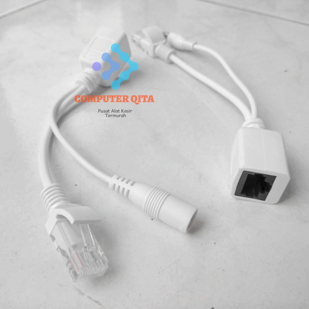Jual Kabel POE Splitter Injector 1 Set Male Female RJ45 for IPCAMERA ...