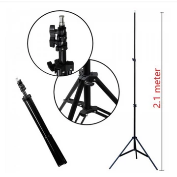 Tripod Handphone Dan Kamera 2.1 Meter Stand HP Model Lipat Dengan Holder Dan Ball Head Rotation