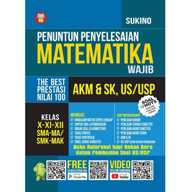 Jual BUKU PENUNTUN PENYELESAIAN MATEMATIKA WAJIB KELAS X XI XII SMA/MA ...