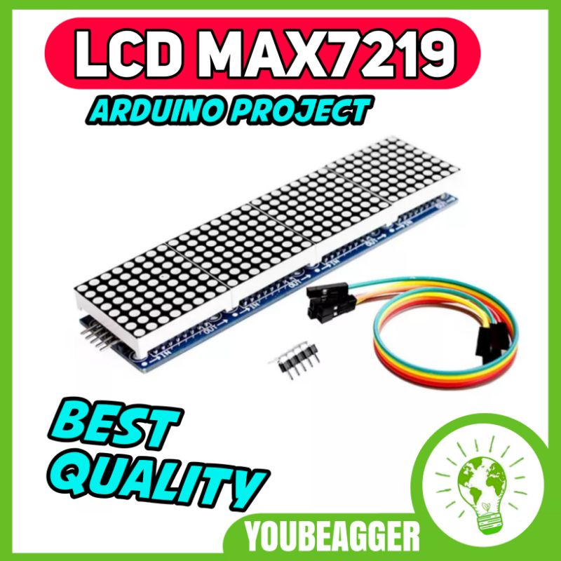 Jual Max7219 LED Dot matrix 32X8 DISPLAY FOR RUNNING TEXT | Shopee ...