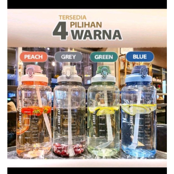 Jual BOTOL MINUM LARGE CAPACITY (7203) KAPASITAS 2400 ML | Shopee Indonesia