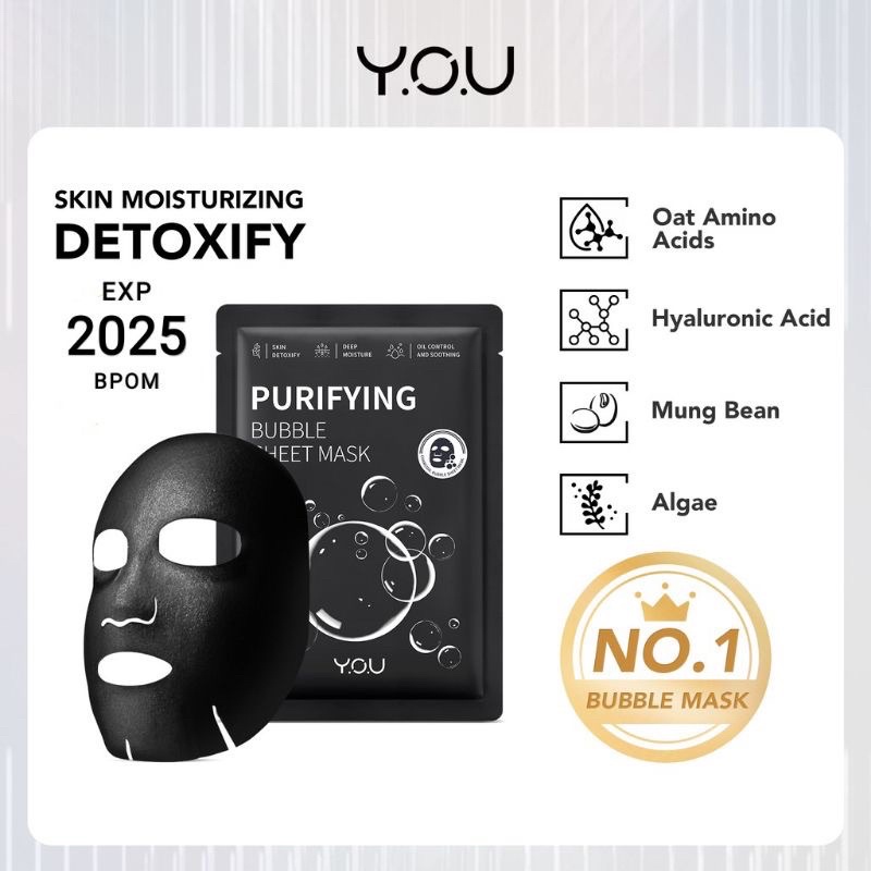 Jual YOU Bubble Detox Purifying Bubble Sheet Mask / Masker Bubble