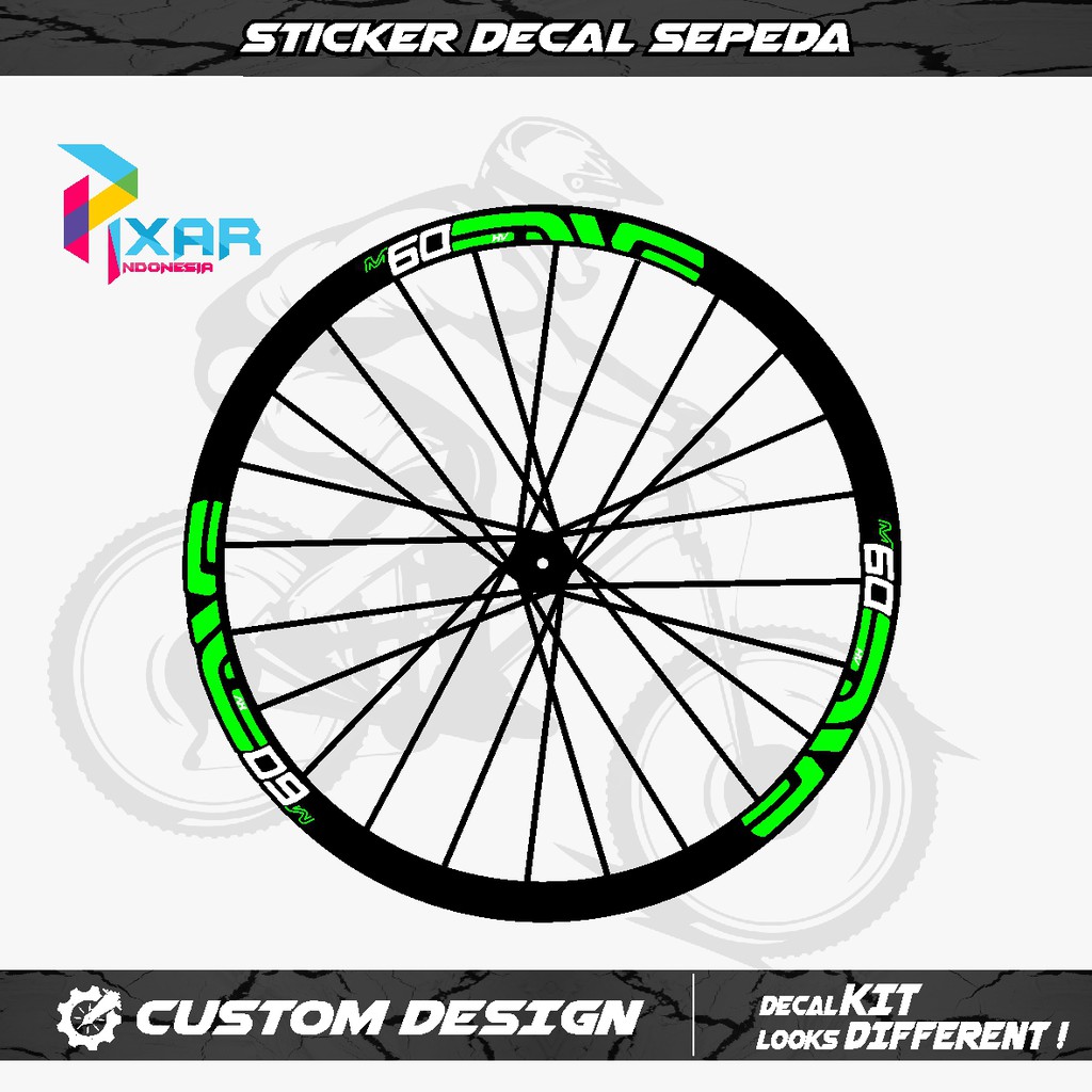 Jual Stiker Velg Enve Limited Edition M60 Rims Mtb Warna Green Red