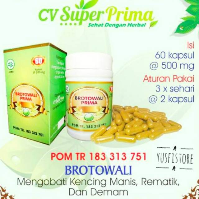 Jual Obat Kencing Manis Brotowali Prima | Shopee Indonesia
