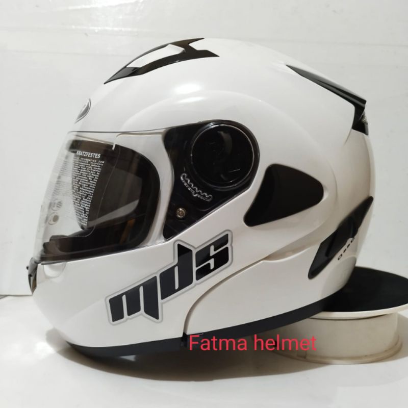 Jual HELM MDS PRO RIDER SOLID (modular) 100% ORIGINAL MDS | Shopee ...