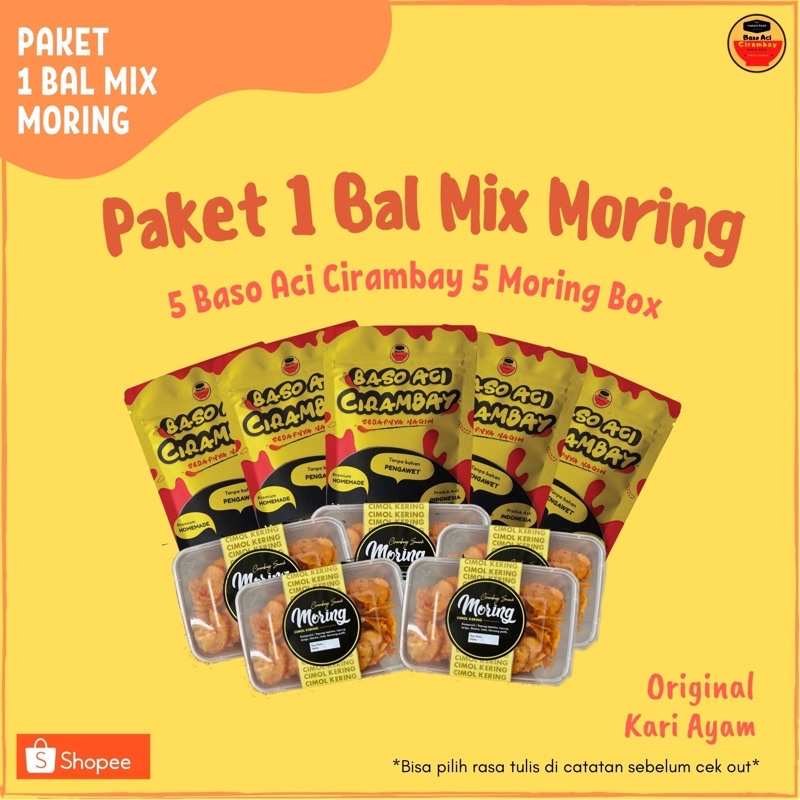 Jual Paket Reseller Baso Aci Cirambay Mix Moring Box Cimol Kering