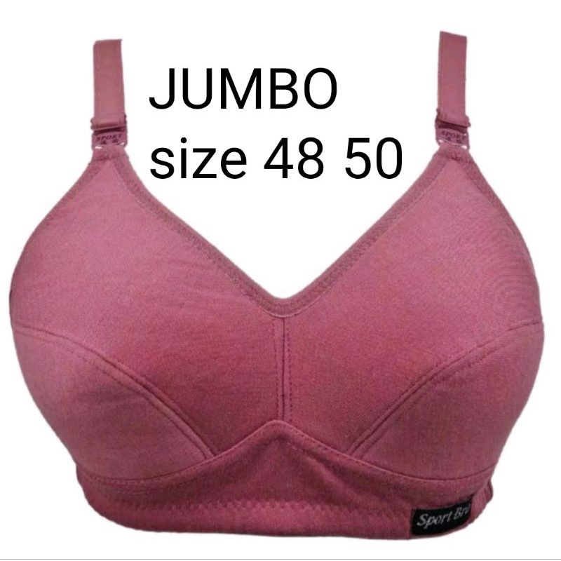 Jual Pcs BH Jumbo Sport Bra Jumbo Kait size 44-54 Shopee