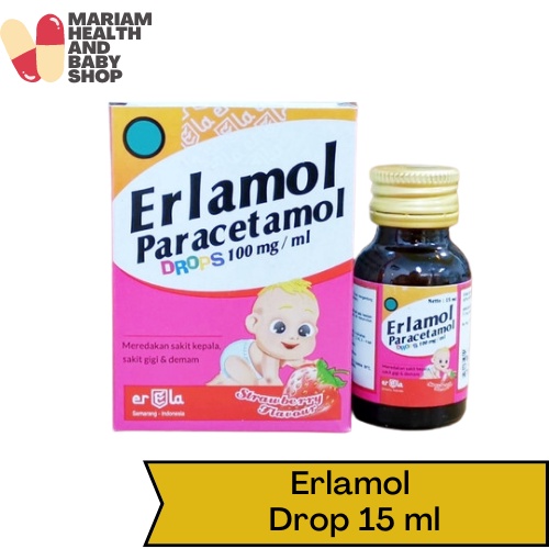 Jual Erlamol Drop 15 ml - Mengobati Demam Anak | Shopee Indonesia