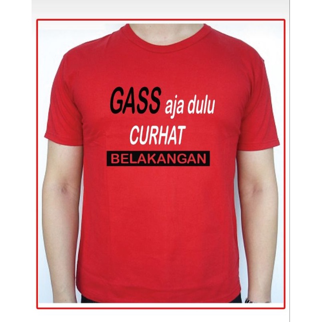 Jual kaos dewasa logo kata kata curhat | Shopee Indonesia
