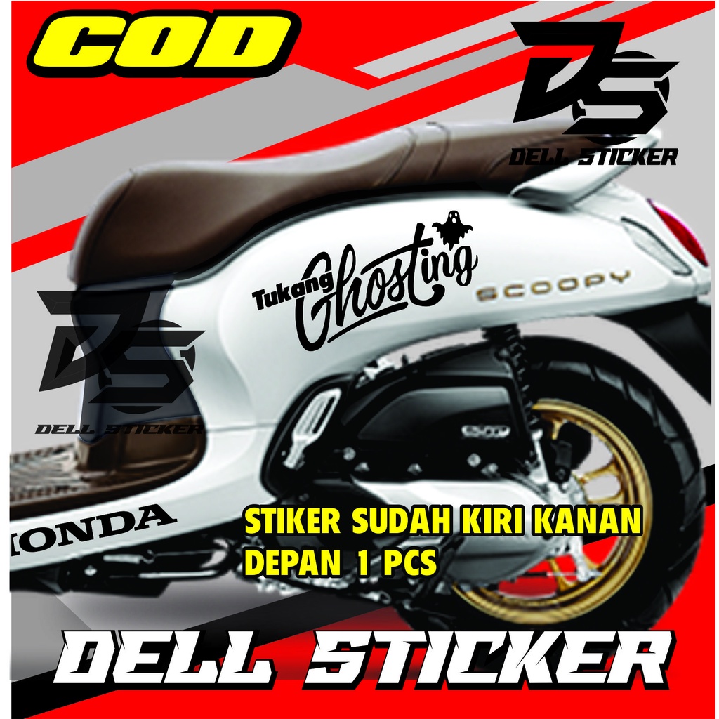 Jual Stiker Scoopy TUKANG GHOSTING Sticker Cutting Scoopy Stiker Motor ...