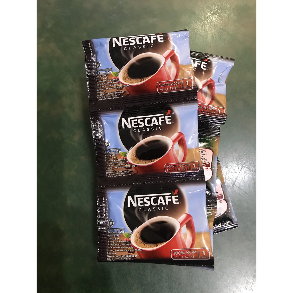 Jual Nescafe Sachet 2 gram 1 renteng isi 10 sachet Shopee Indonesia