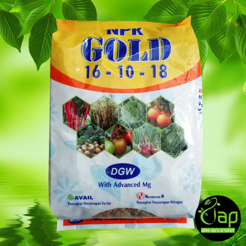 Jual PUPUK NPK GOLD 16 10 18 DGW 1KG - Fase Pertumbuhan | Shopee Indonesia