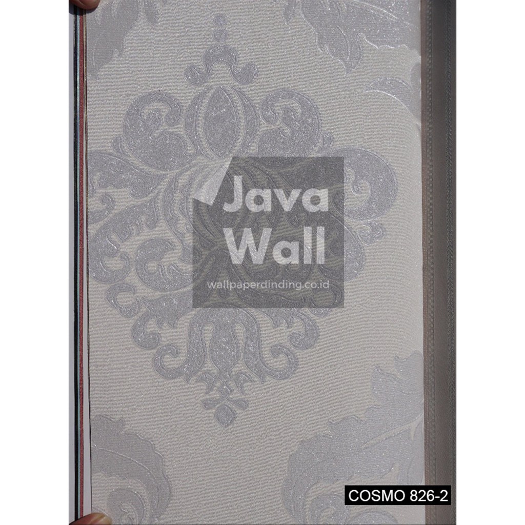 Jual Java Wallpaper Dinding Vinyl Batik Cosmo 826-2 Warna Silver Bagus ...