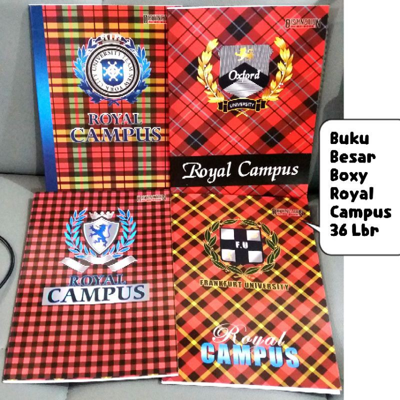 Jual buku besar buku tulis besar boxy buku royal campus 36 lembar / big ...