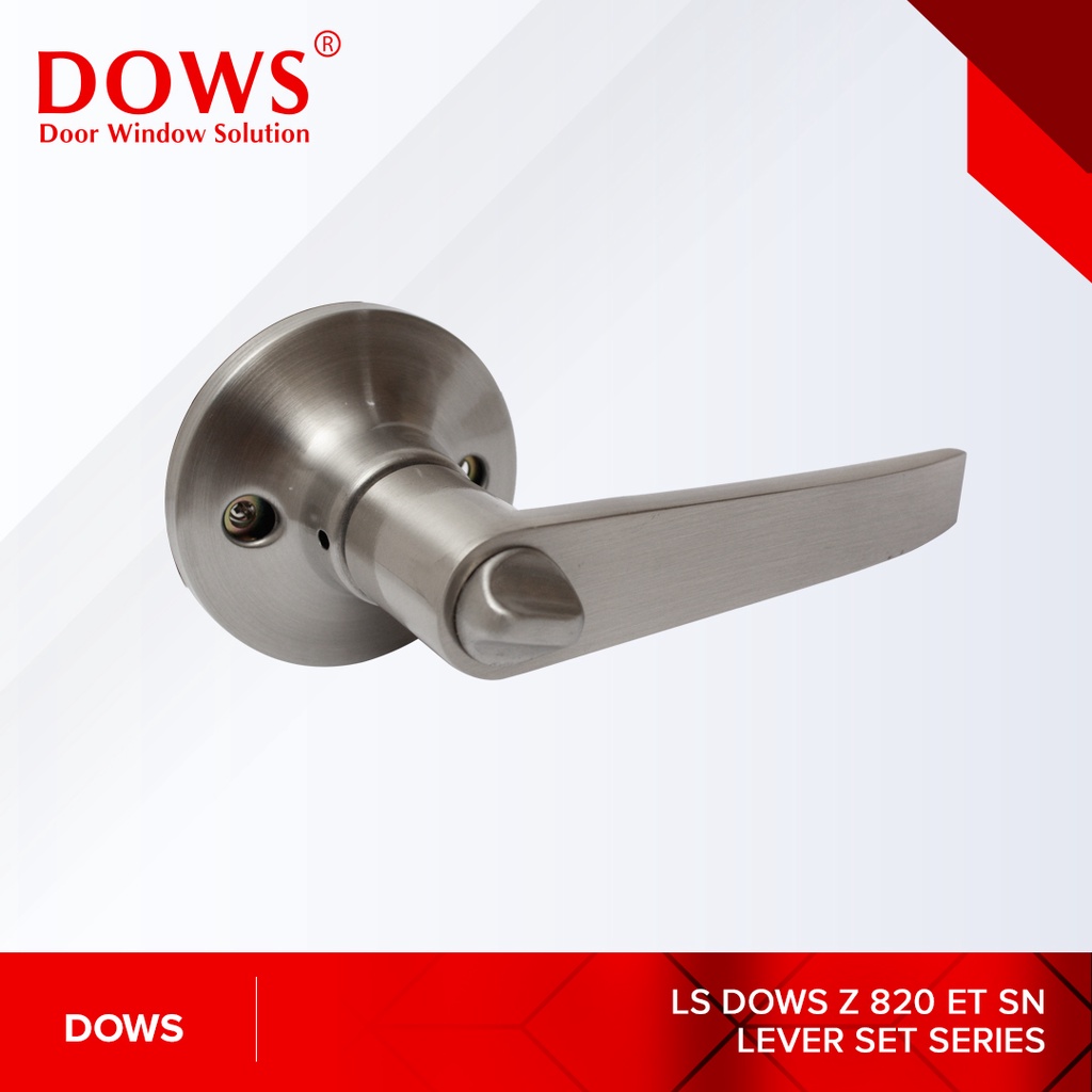 Jual Dows Lever Set Kunci Pintu Kamar Mandi Dows Ls Z820 Et Sn