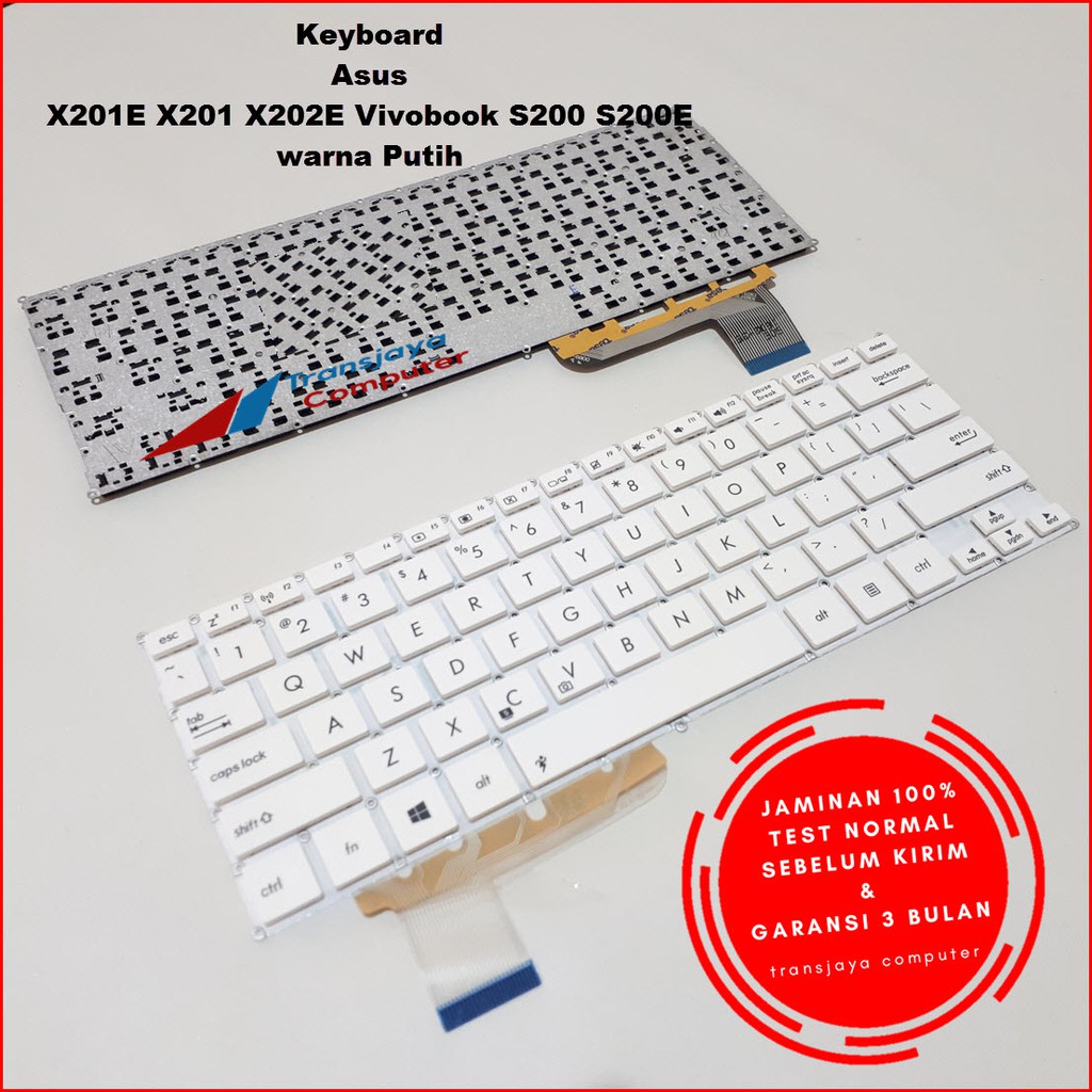 BAETI US Tastiera Per ASUS X201 X201E S200 S200E x202e Q200 Q200E Bianco/ Nero Inglese tastiera di Ricambio Tastiere (colore: Nero