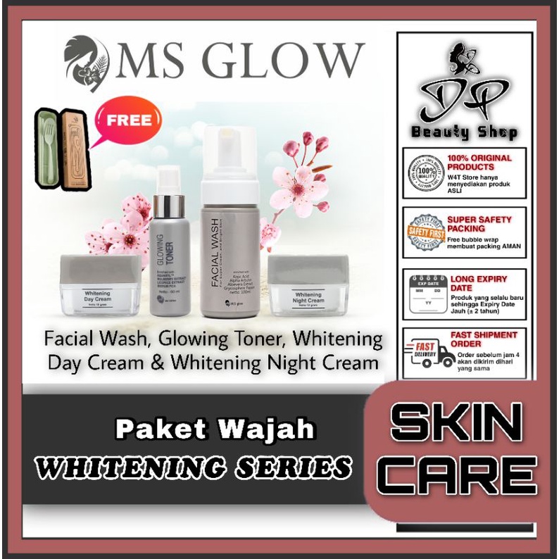 Jual Ms Glow Paket Wajah Whitening Series Shopee Indonesia