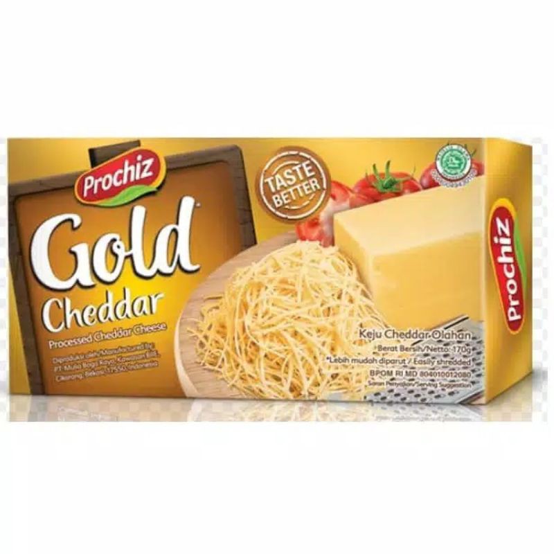 Jual Keju Prochiz Gold Cheddar 170g Shopee Indonesia 9609