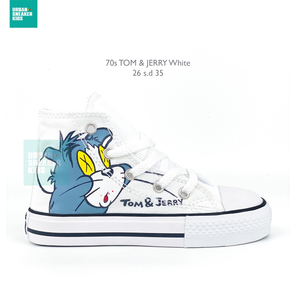 Jual Converse Tom Jerry Sepatu Anak Perempuan Warna Putih Import
