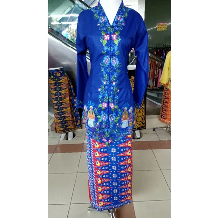 Jual SETELAN KEBAYA ENCIM//KEBAYA LENGAN PANJANG//MOTIF ONDEL-ONDEL ...