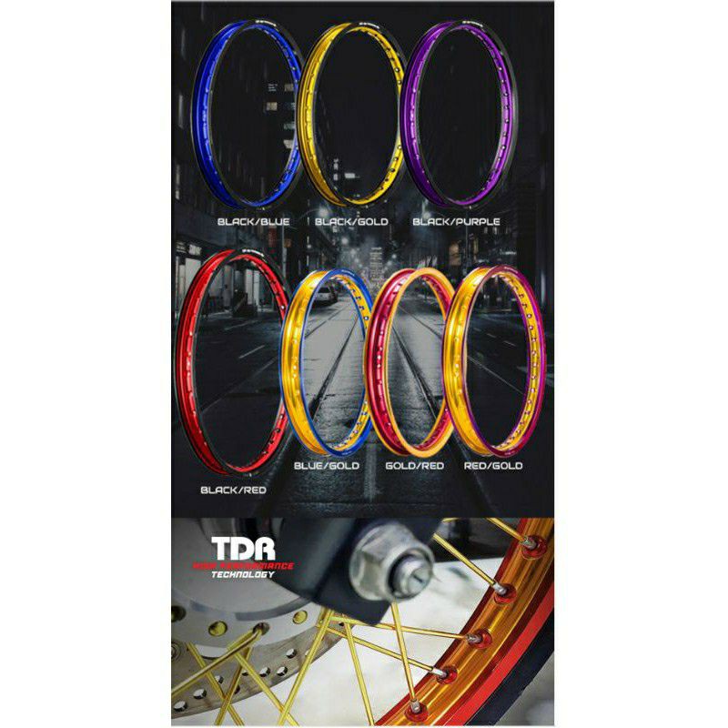 Jual Velg Tdr W Shape Two Tone Ring Harga Pcs Shopee Indonesia