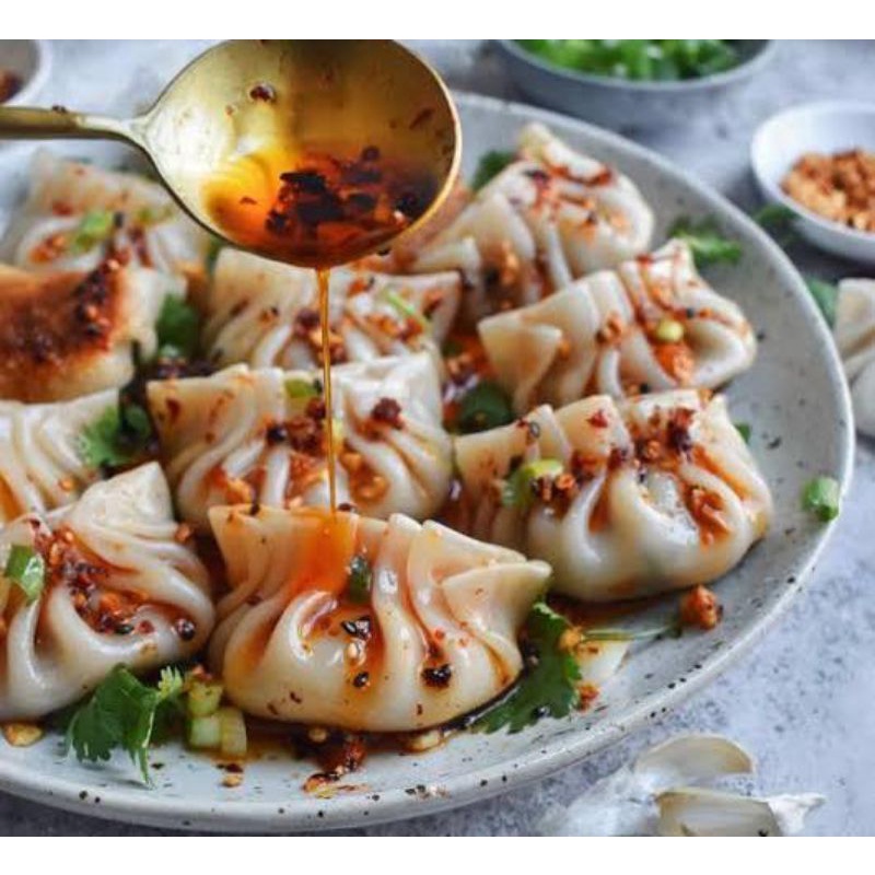 Jual Korean Mandu Lengkap Dengan Chili Oil Jajanan Korea Jajanan
