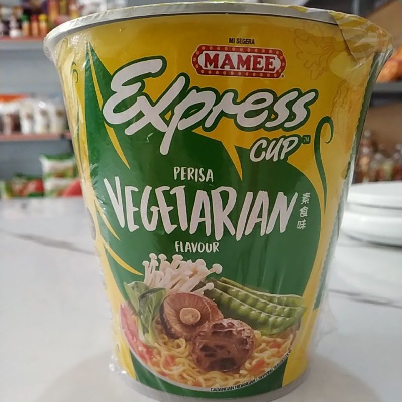 Jual Mie Cup Express Vegetarian 65gr Mie Mamee Cup Shopee Indonesia 