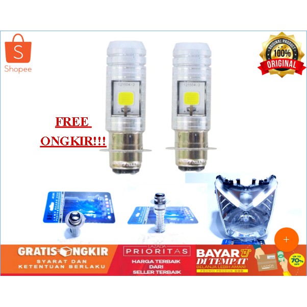 Jual Cod Lampu Utama Led H Sisi Mata Mt Star Ac Dc Bebek Dan