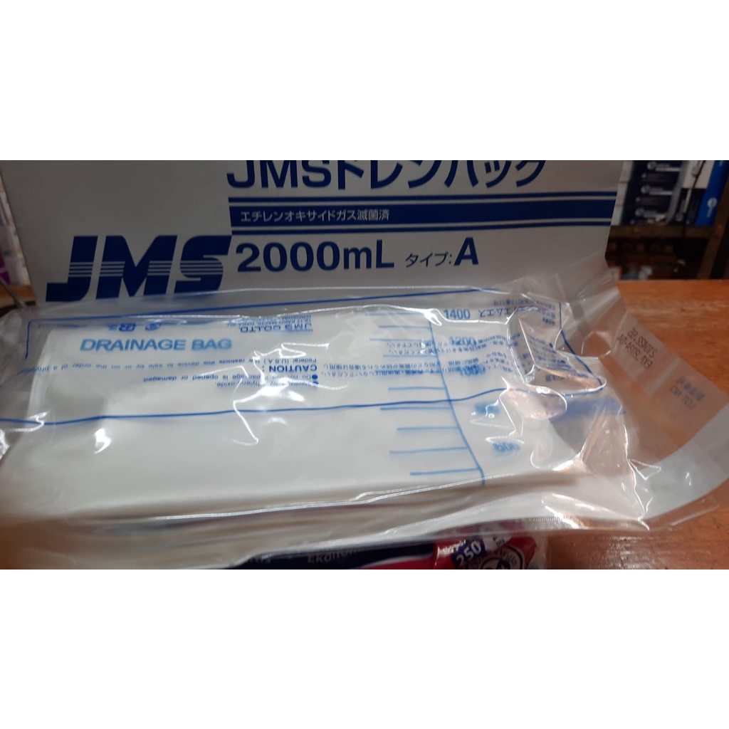 Jual JMS Urine Bag/Drainage Bag ORIGINAL (1 Box/10 Pcs) Shopee Indonesia