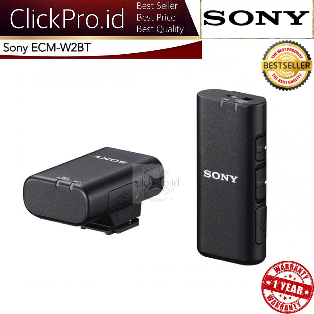 Jual Sony ECM-W2BT Camera-Mount Digital Bluetooth Wireless Microphone ...