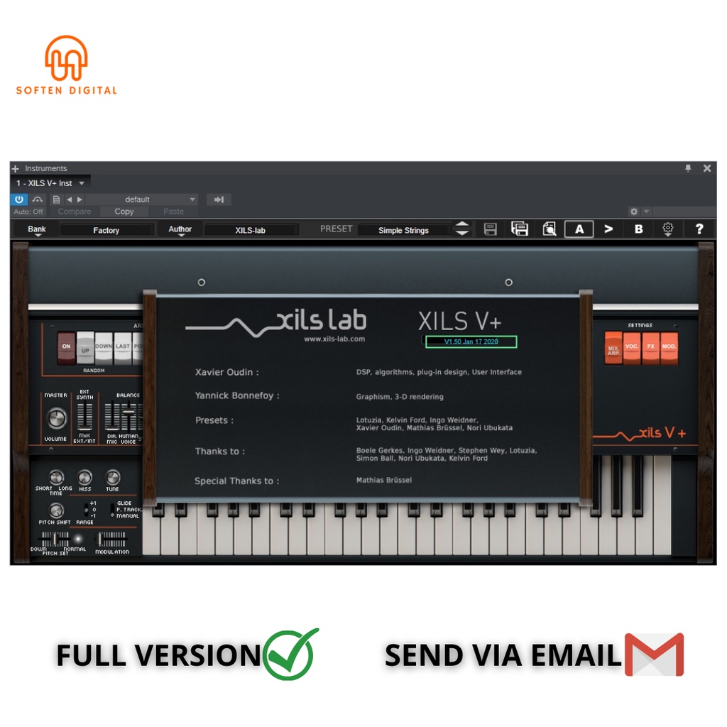 Jual XILS-lab XILS V Plus v1 VST Plugin classic analog vocoder keyboard ...