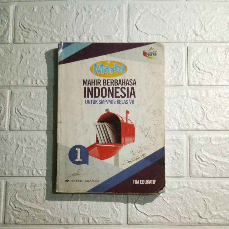 Jual Buku Mahir Berbahasa Indonesia Marbi Kelas 7 Smp K13 Penerbit Erlangga Shopee Indonesia 9283