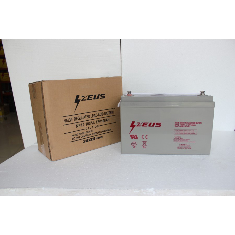 Jual Aki VRLA ZEUS 12V 100Ah 100 Ampere | Shopee Indonesia