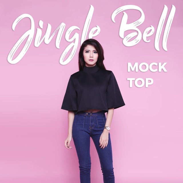 jual-jingle-bell-high-neck-top-black-shopee-indonesia